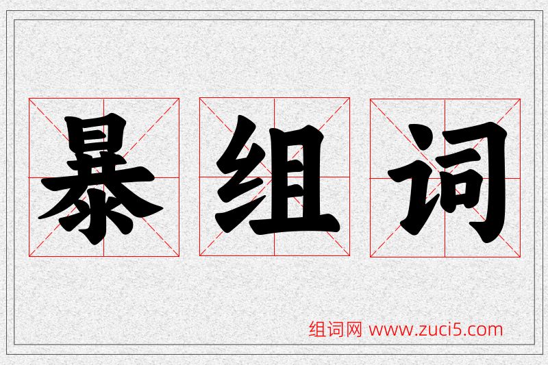 暴字的组词