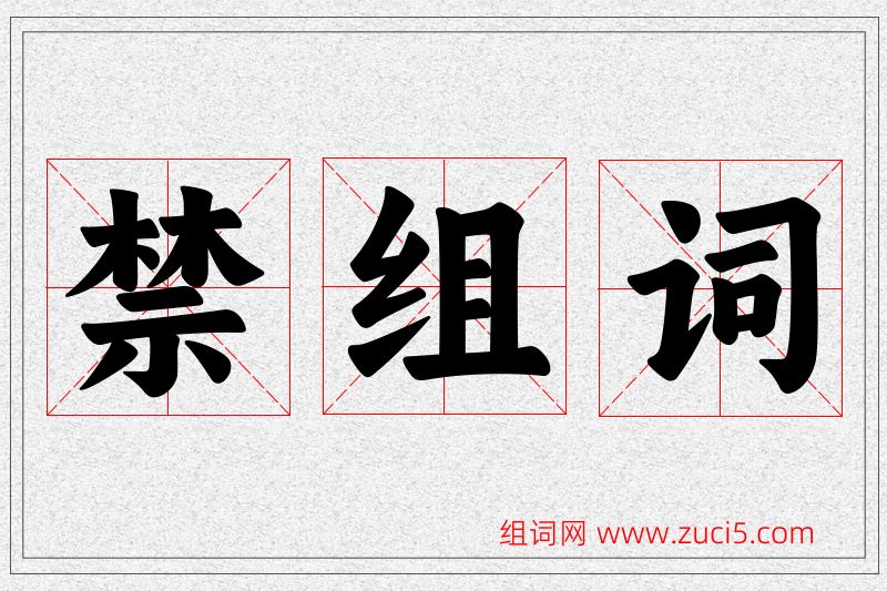 禁字的组词