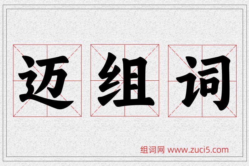 迈字的组词