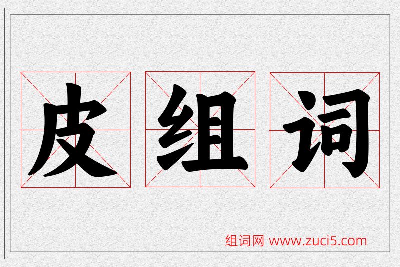 皮字的组词