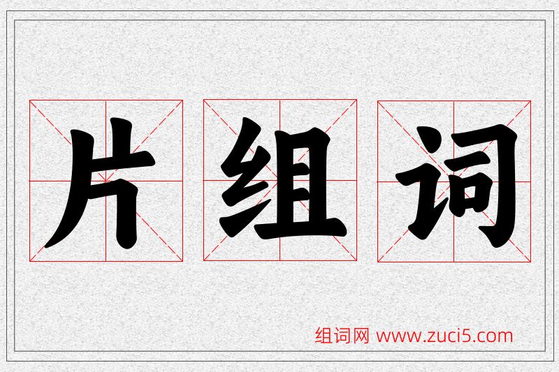 片字的组词