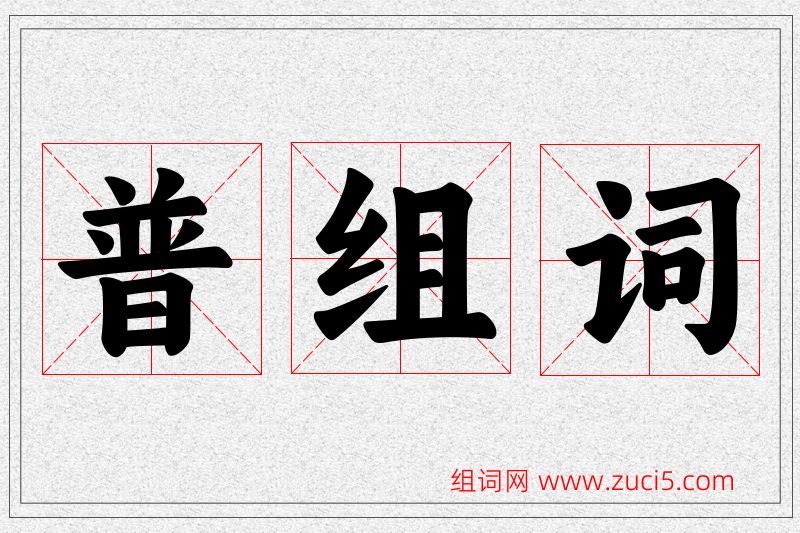 普字的组词
