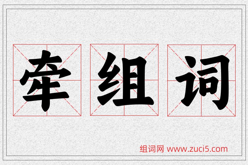 牵字的组词