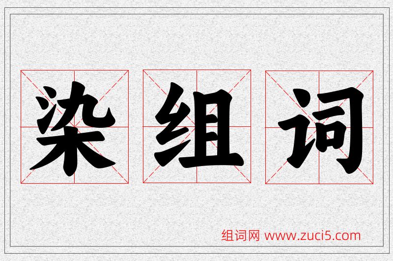 染字的组词