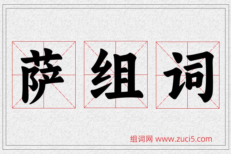 萨字的组词