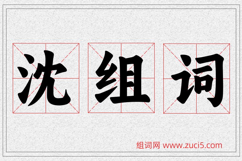 沈字的组词