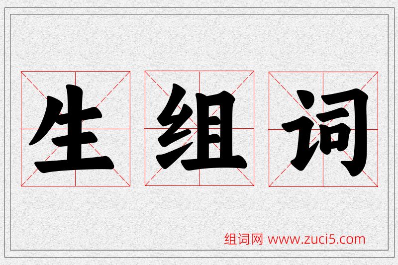 生字的组词