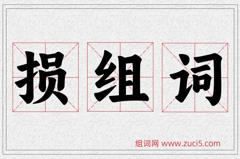 损字的组词