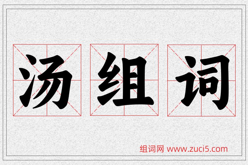 汤字的组词