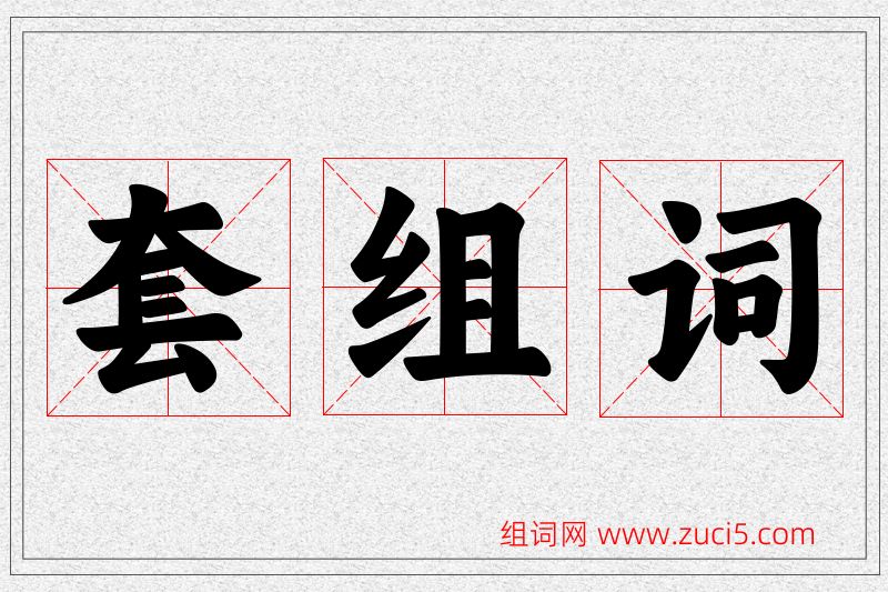 套字的组词