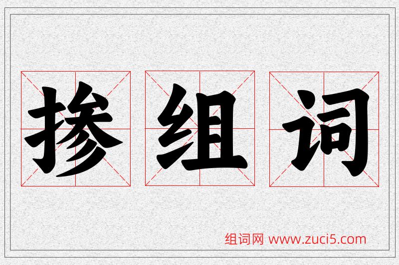 掺字的组词