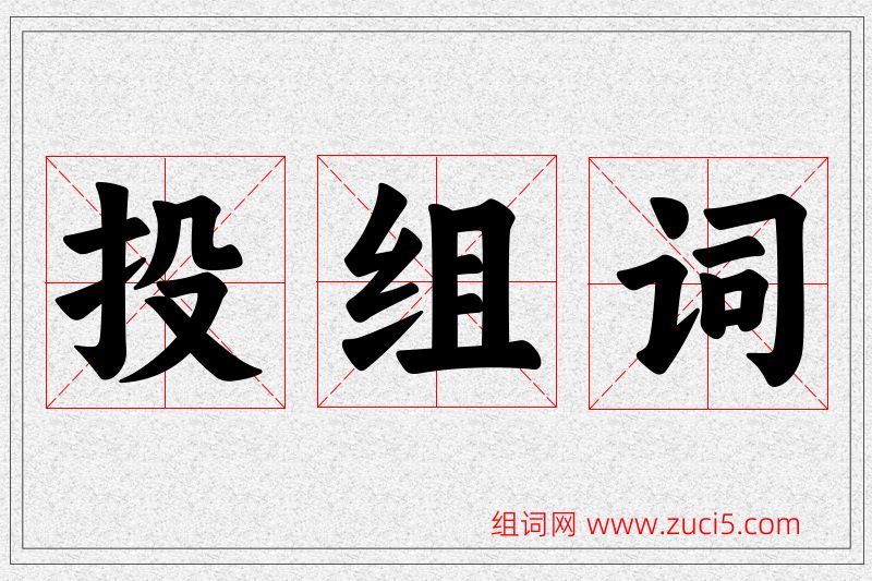 投字的组词