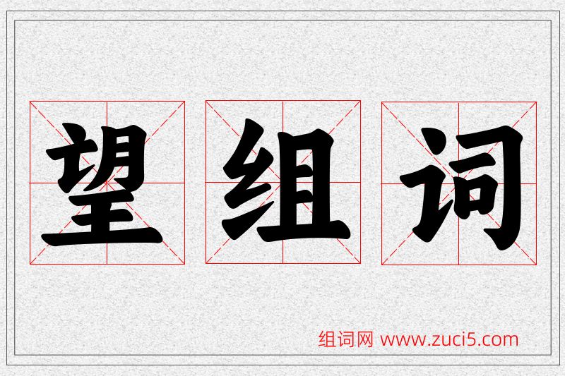 望字的组词