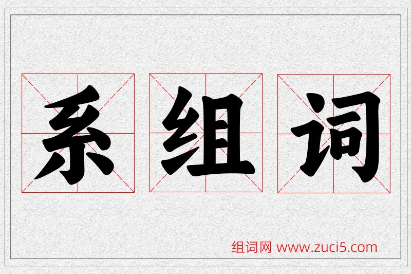 系字的组词
