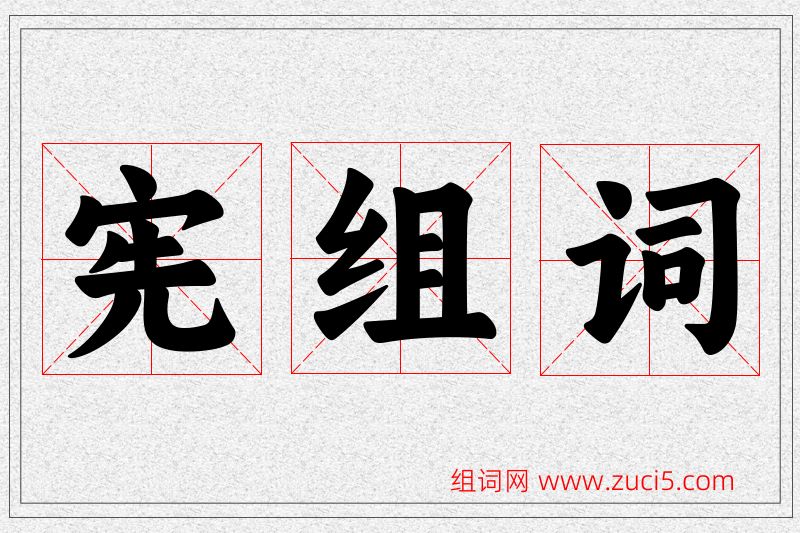 宪字的组词