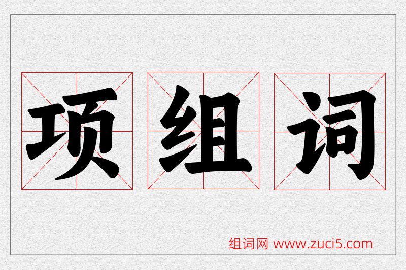 项字的组词
