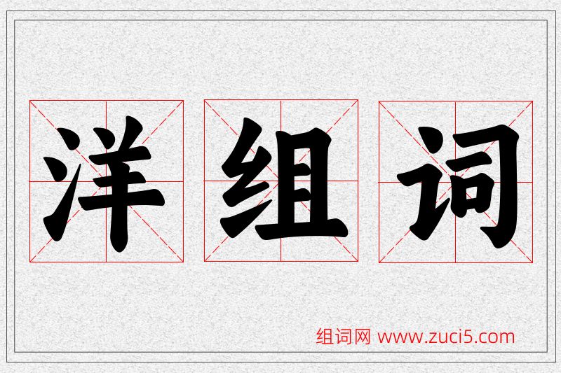 洋字的组词