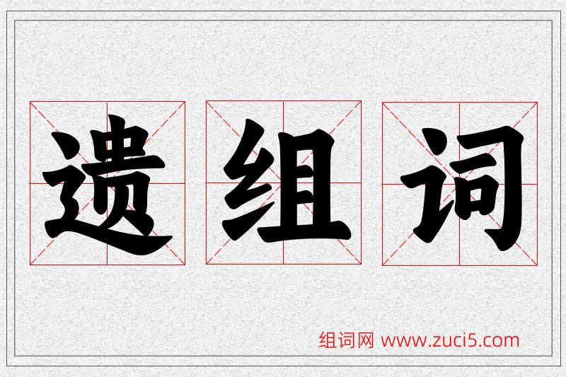 遗字的组词