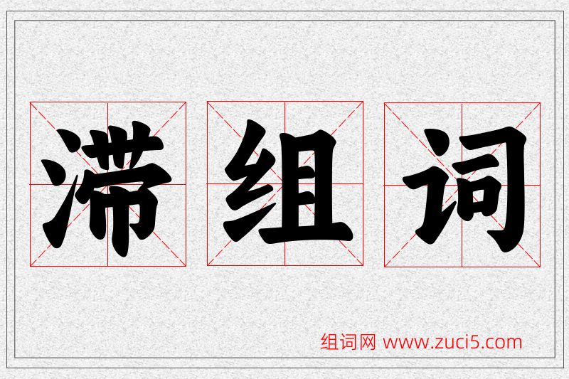 滞字的组词