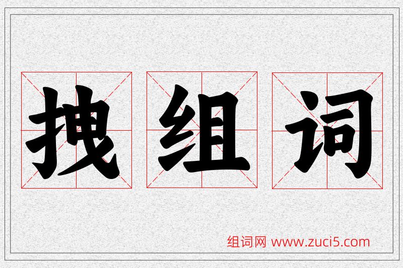 拽字的组词
