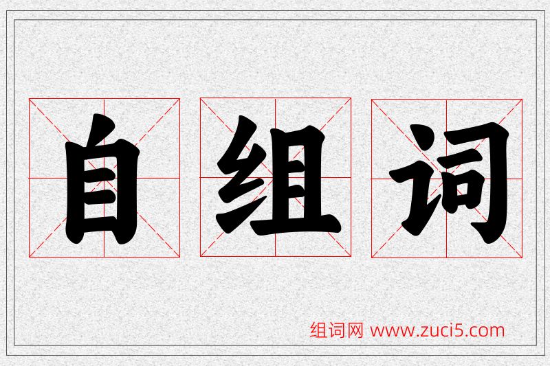 自字的组词