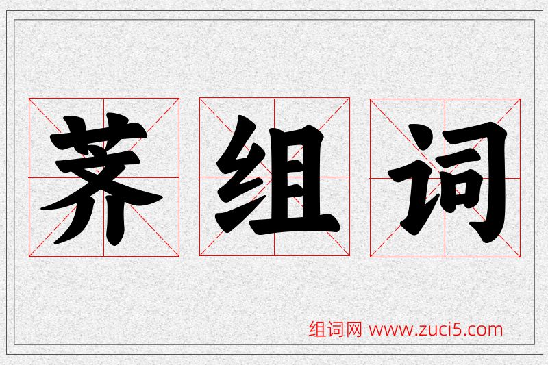 荠字的组词