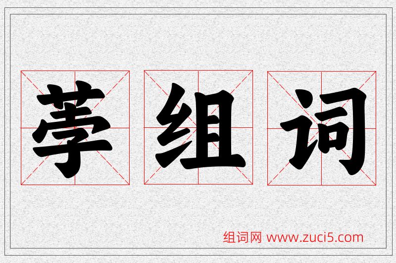 荸字的组词