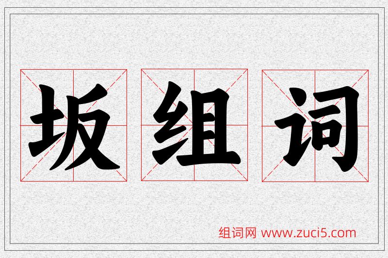 坂字的组词