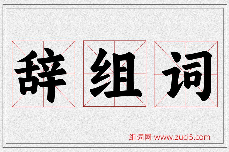 辞字的组词