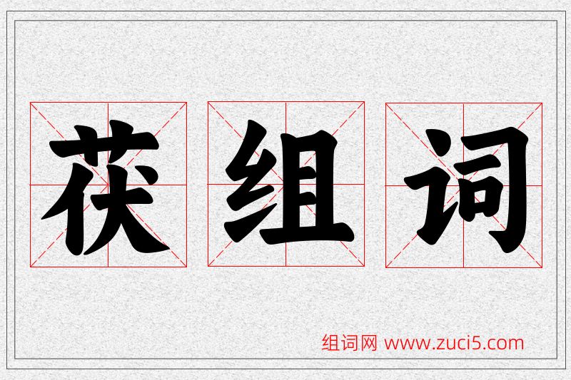 茯字的组词