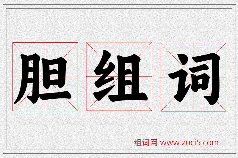胆字的组词