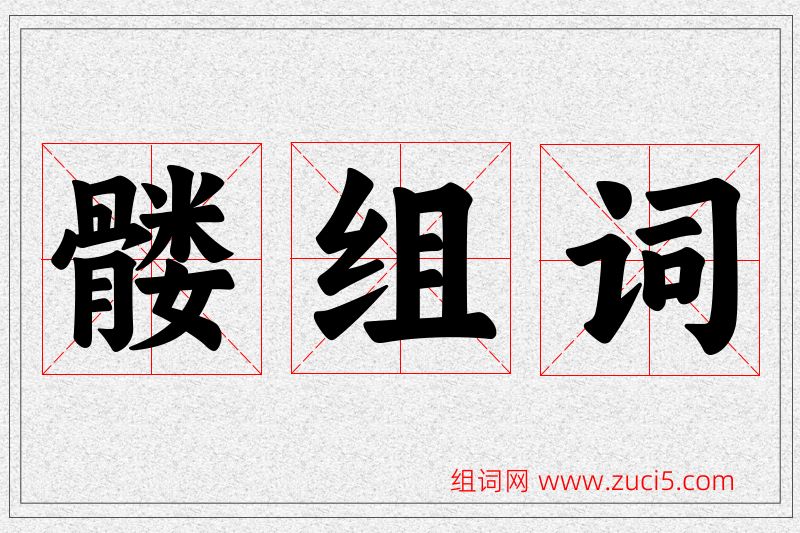 髅字的组词