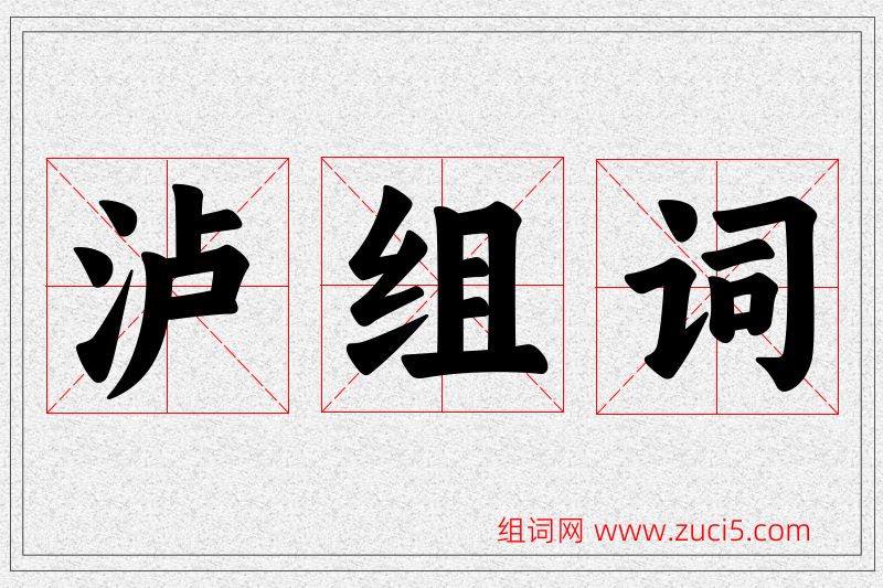 泸字的组词