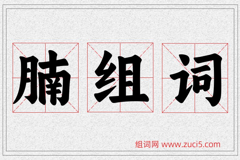 腩字的组词