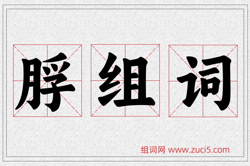 脬字的组词