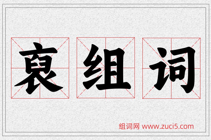 裒字的组词