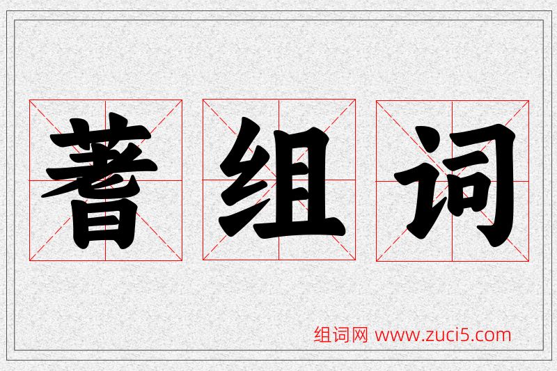 蓍字的组词