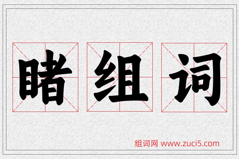 睹字的组词