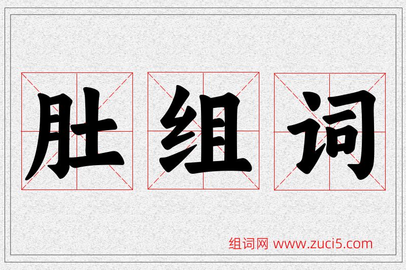 肚字的组词