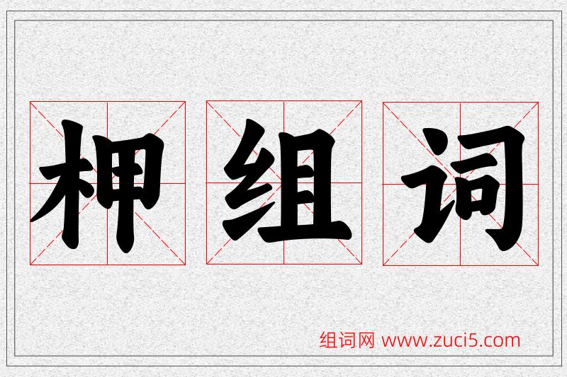 柙字的组词