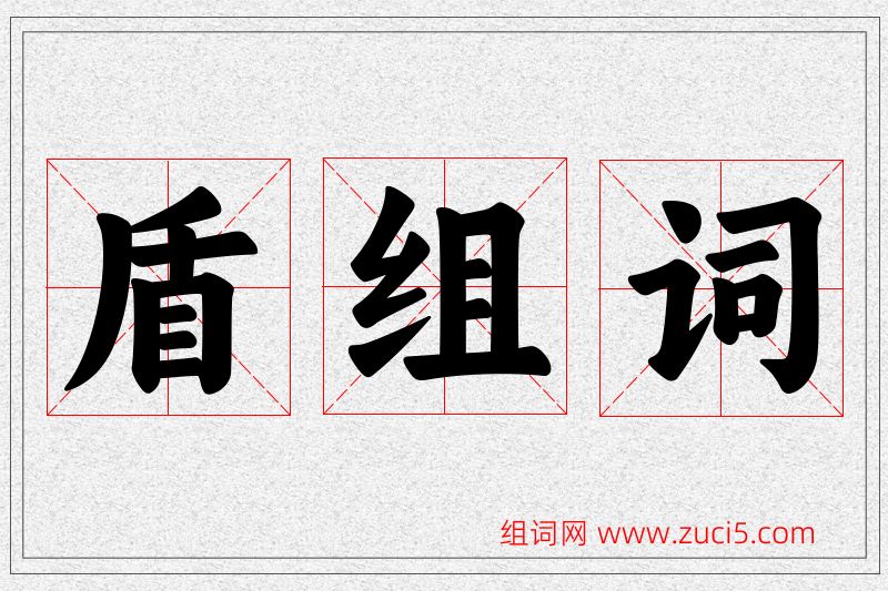 盾字的组词