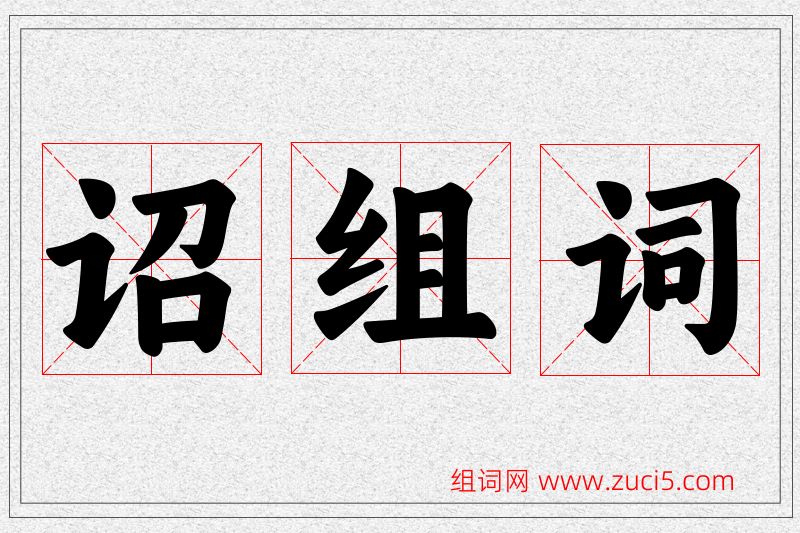 诏字的组词