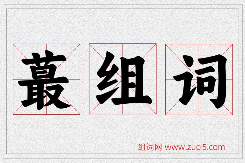 蕞字的组词