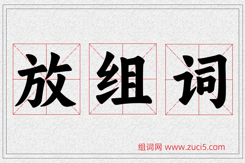 放字的组词