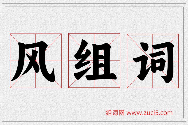 风字的组词