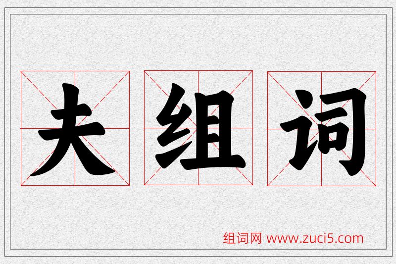 夫字的组词