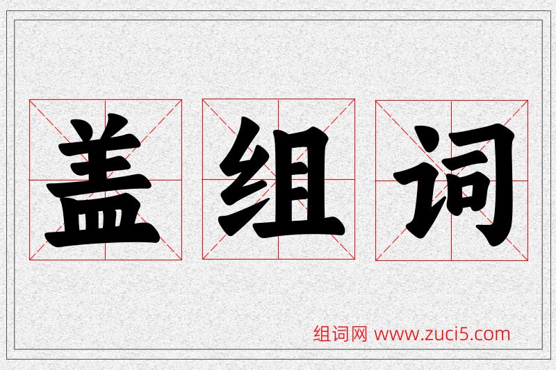 盖字的组词